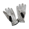Handschuhe aus genarbtem Leder an der Unterseite und an den Fingerspitzen, atmungsaktive Oberseite.9