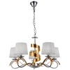 Hanging lamp chrome / gold 5xE14 chandelier Denis 35-23445