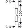 Hansgrohe Isiflex duschslang med imiterad metallisk yta,1,25 m krom 28272000