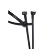 Headband with a metal tooth MET-200MW black