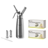 Hendi Whipped Cream Siphon 588017 Stainless Steel + Cartridges N2O 100 Pieces