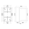 High applied transparent box 150x110x140mm IP56 for distribution junction ABS UV resistance without grommet smooth edges