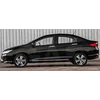 HONDA CITY - CHROME juostos ant dekoratyvinių chromuotų šoninių durų