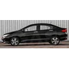 HONDA CITY - CHROME juostos ant dekoratyvinių chromuotų šoninių durų