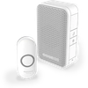 Honeywell Home DC311N wireless doorbell Series 3, 4 melody, portable base white, design. button