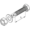 Hot-dip galvanized hexagonal head screw SMM8x16F.Opakowanie 100 pieces