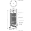 Hot water exchanger SGW(S) Tower Grand 200L, spiral coil, polyurethane