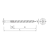 Houtconstructieschroeven met ringkop 8x280mm Koelner CS-8280