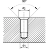 HSS TiN short step drill, hole for thread 90 M4GÜHRING