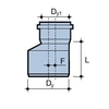 HT-reductie 50x32 sanitair wit