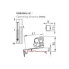 Hubbegrenzer mit Endschalter 1NO+1NC Positionsschalter mit Rollmesser IP40