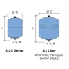 HUW expansion expansion vessel DE-18 10BAR/70 REFIX