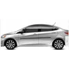 Hyundai Accent 12-17 - Bandes de porte latérales NOIRES