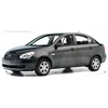 HYUNDAI ACCENT SEDAN / 4 DURYS - CHROME juostos ant chromuotų šoninių durų