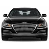 Hyundai Genesis G80 - Calandre à bandes chromées, réglage du pare-chocs factice chromé