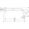 Ideal Standard Ideal esőfali kar szürke mágneses 400mm