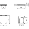 Ideal Standard I.Life B hitaasti sulkeutuva wc-istuin valkoinen T468301