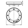 Impoundment ring for emergency drainage DN 70/100 Kessel Ecoguss 48335