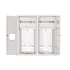 Inbouw schakelkast voor 2 tellers en 24 beveiliging RL-2L24 met glas en slot IP31