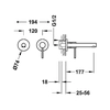 Inbouw wastafelmengkraan Tres Max chroom 06230001