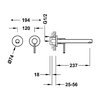 Inbouw wastafelmengkraan Tres Max chroom 06230002