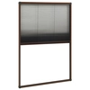 Insect screen for windows, brown, 60x160cm, aluminum
