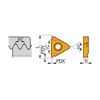 Interchangeable cutting inserts, Tapping insert internal partial profile - ISO metric thread 60°