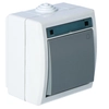 Interruptor de timbre, de superficie, IP55, gris, AQUANT