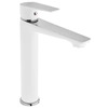 Invena Dokos high washbasin tap white/chrome BU-19-W02-V