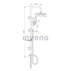 Invena Elea rain shower AU-82-001