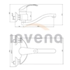 Invena Nea sieninis kriauklės čiaupas, chromas, BC-83-001-W