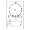 Invena Tinos umývadlo na dosku biele CE-43-011