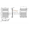 Invena vannas istabas radiators 540x800 grafīts UG-02-080-A