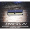 iQtech iPro 120 solar outdoor light, 120 LED, sensor, wireless