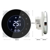 iQtech SmartLife GCLW-B, WiFi thermostat for boilers and boilers with potential-free switching, black