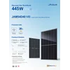JAM54D40 420/MB Módulo fotovoltaico bifacial de vidro duplo tipo N com moldura preta 420W