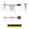 JC Metal Horizontal clamp 110 UR