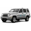 Jeep Liberty 2002-2013 - Listones protectores de puertas laterales cromados