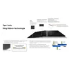 Jinko Solar 425W Tiger NEO Módulos fotovoltaicos mono de medio corte tipo N con marcos negros