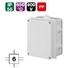 junction box,6-wylotowa, without insert,IP55 4x16 EP-Lux