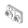 Junta de controle 2-śrubowe M10 3-płytkowe B=30mm tipo 1A (aço galvanizado por imersão a quente) AN-07F/OG/