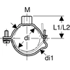 Justerbart rørformet håndtag d125 M10