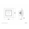 KARLIK Απλός φορτιστής USB A, MAX 5W, 5V, 1A Χρώμα: Λευκό ματ