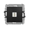 KARLIK Carregador simples USB A, MAX. 10W, 5V, 2A sem campo de descrição Cor: Branco fosco