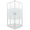Kerra Madera STR SQ square shower cabin 90 with a shower tray