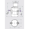 Kessel EasyClean macinato Separatore di grassi standard NS 1 coperchio classe D 93001/80D