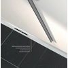 Kessel Linearis Infinity linear drain 60 brushed steel 900 mm with dry siphon