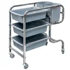 Kitchen Cleaning Cart with Plastic Containers 4-półki 85x45x90cm