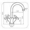 KITCHEN SINK MIXING BATTERY JAWA