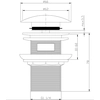 Klick-Klack-Stecker 1 1/4" groß mit Überlauf Messing verchromt Seepferdchen